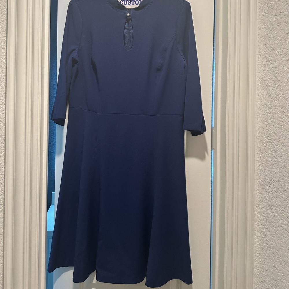 WHBM Purple Fit and Flare Dress size 14